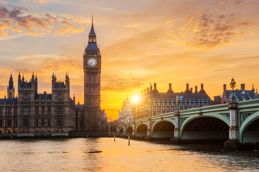 Big Ben and the Houses of Parliament in London
