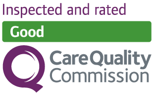 Care Quality Commission: rated Good logo